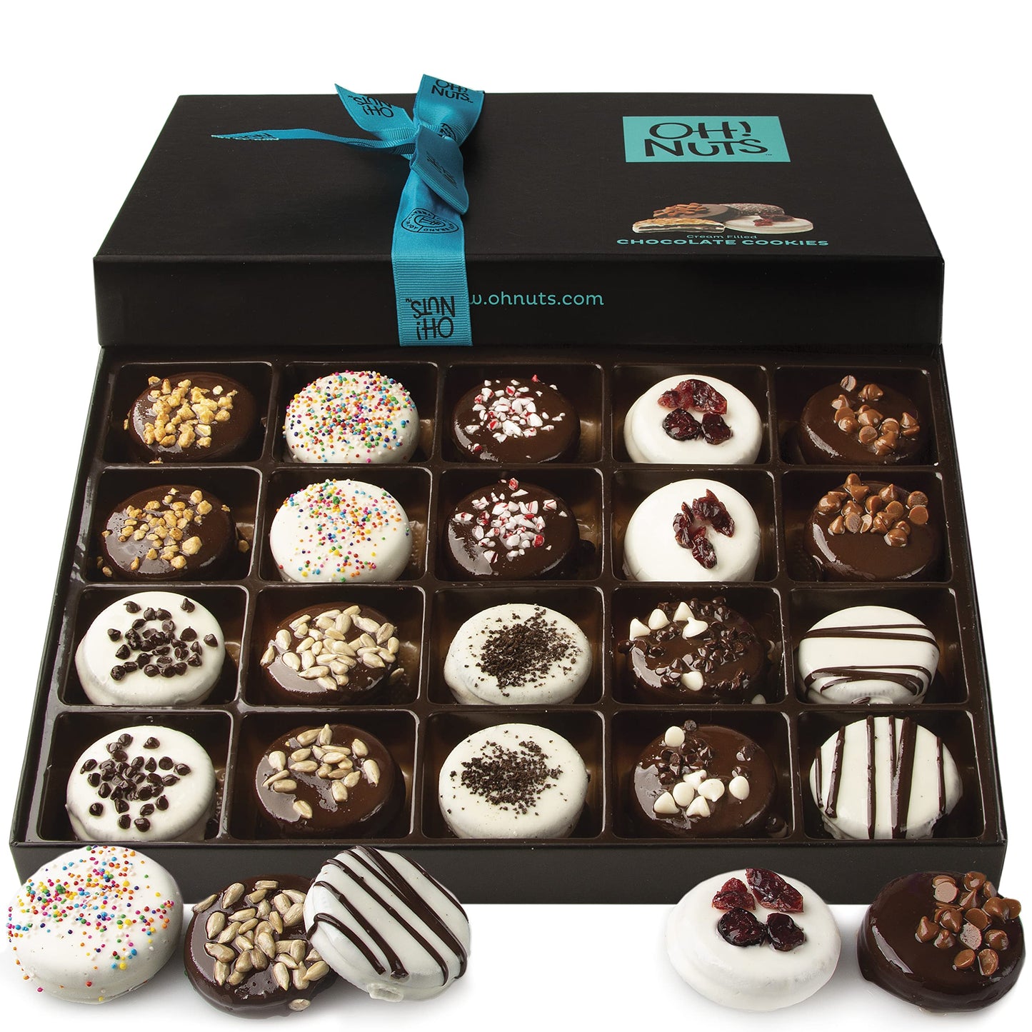 Gourmet Cookie Gift Basket - 20 Assortment Variety