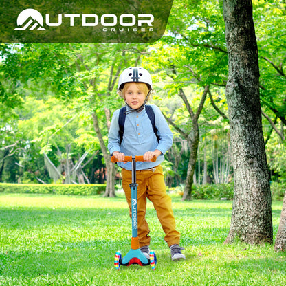 3-Wheel Kids Scooter with Adjustable Height T-bar