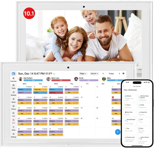 10.1-Inch Digital Family Calendar and Chore Chart