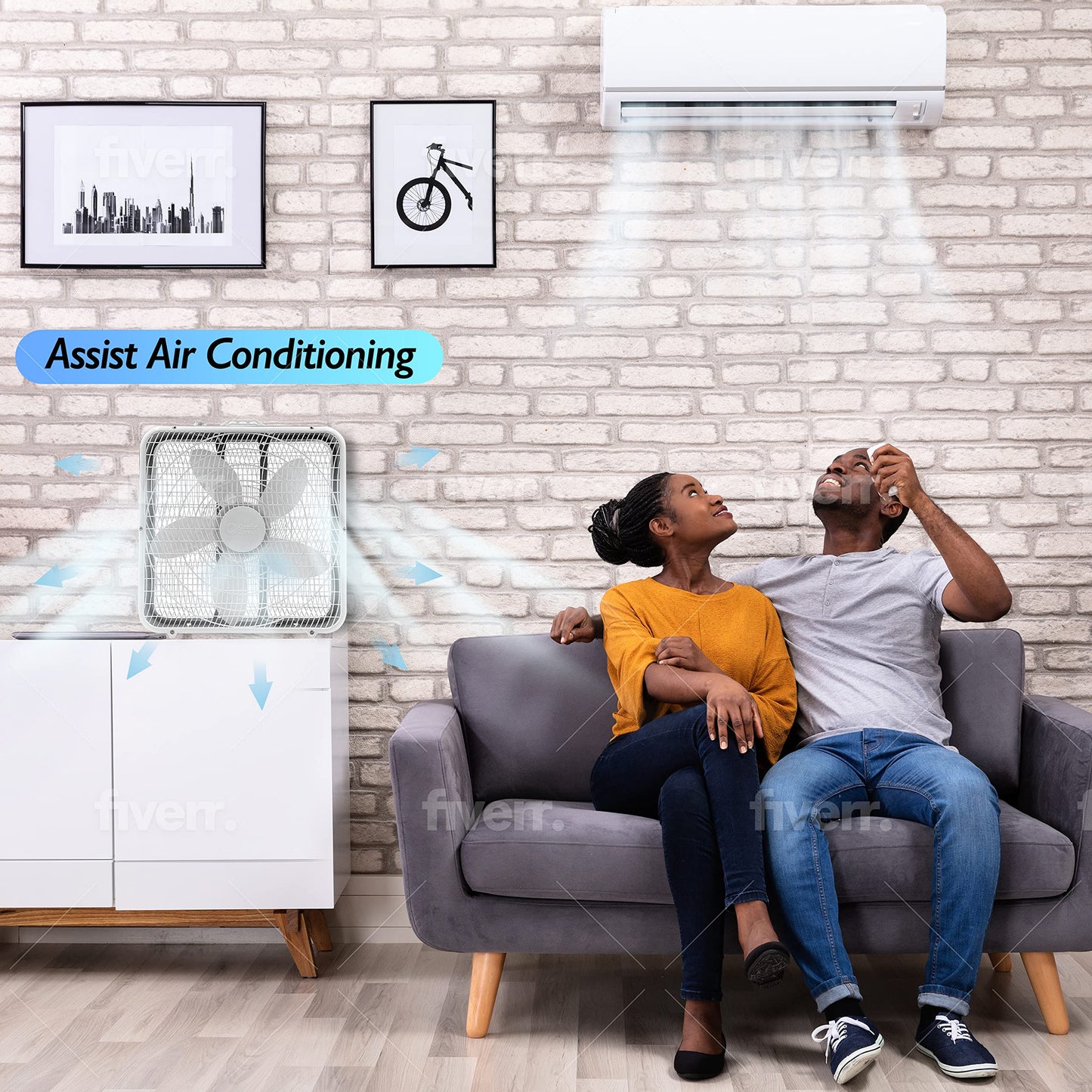 Comfort Zone 20-Inch 3-Speed Box Fan