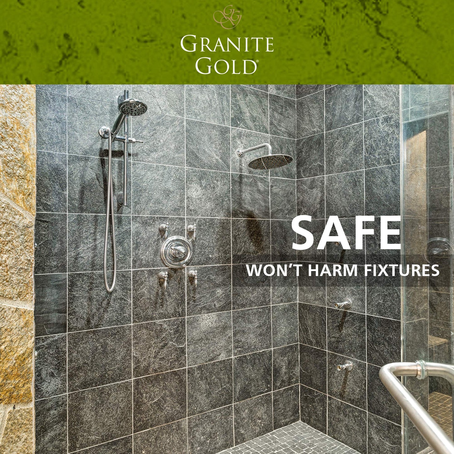 Granite Gold Shower Cleaner for Stone Surfaces