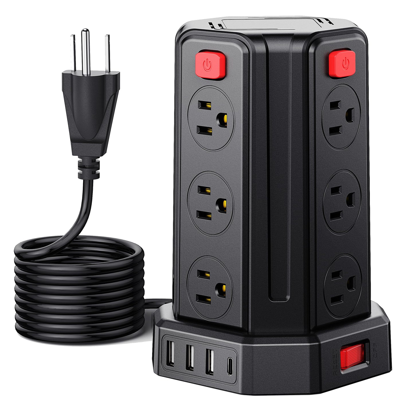 Surge Protector Power Strip with USB Charging