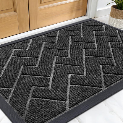 OLANLY Waterproof All-Weather Door Mat, 29.5x17