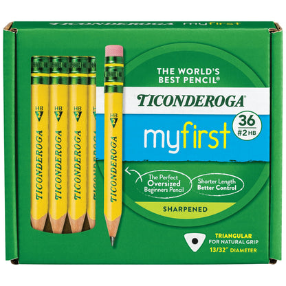 Ticonderoga My First Triangular Pencils, 36 Count