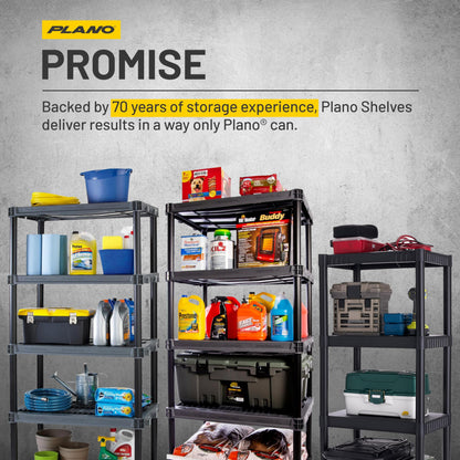 4-Shelf Plastic Storage Shelves by Plano