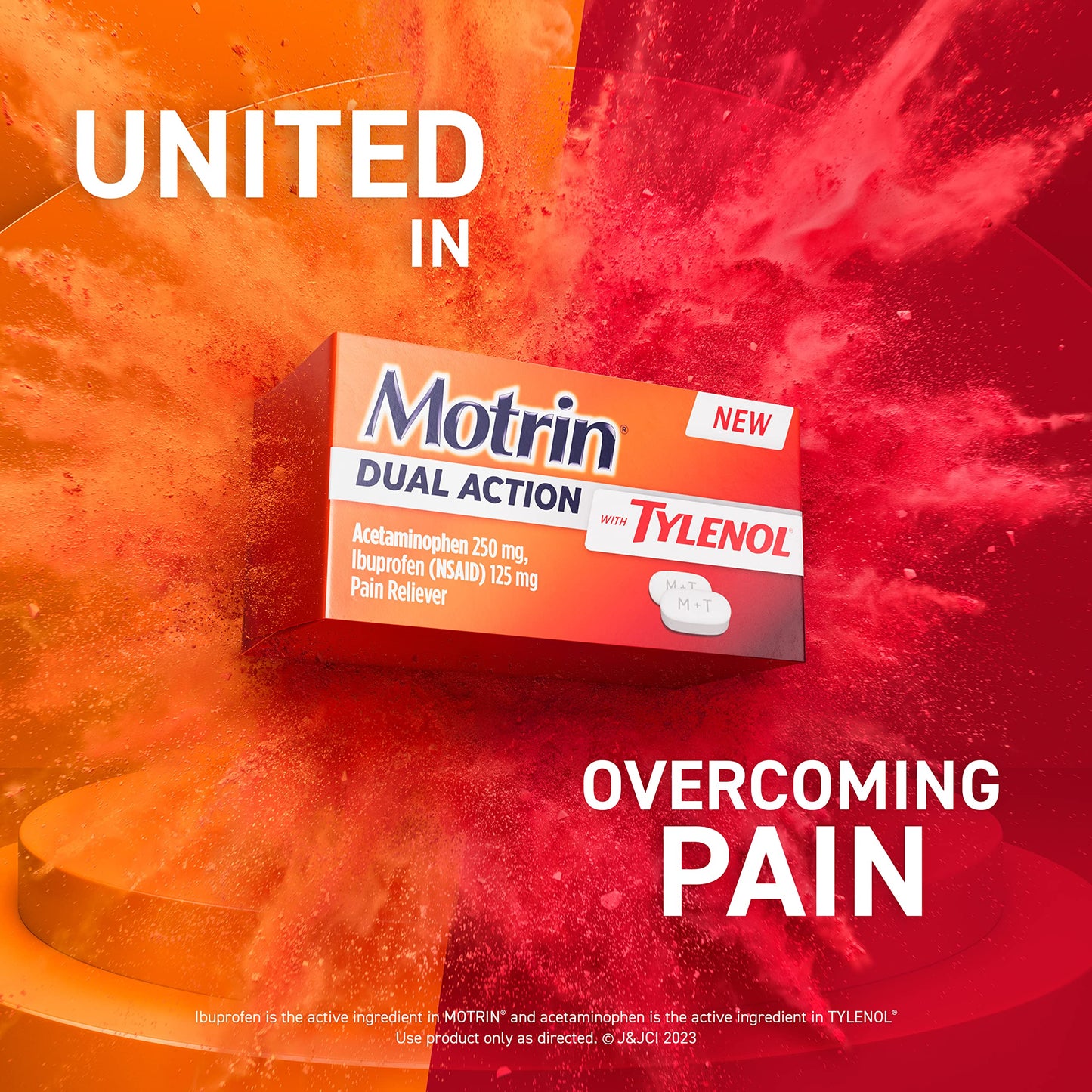 Motrin Dual Action Pain Reliever, 120 ct