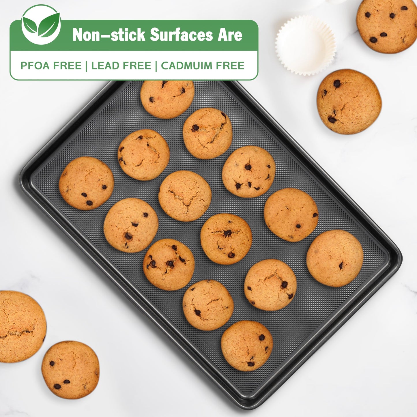 3-Piece Nonstick Baking Sheet Pan Set