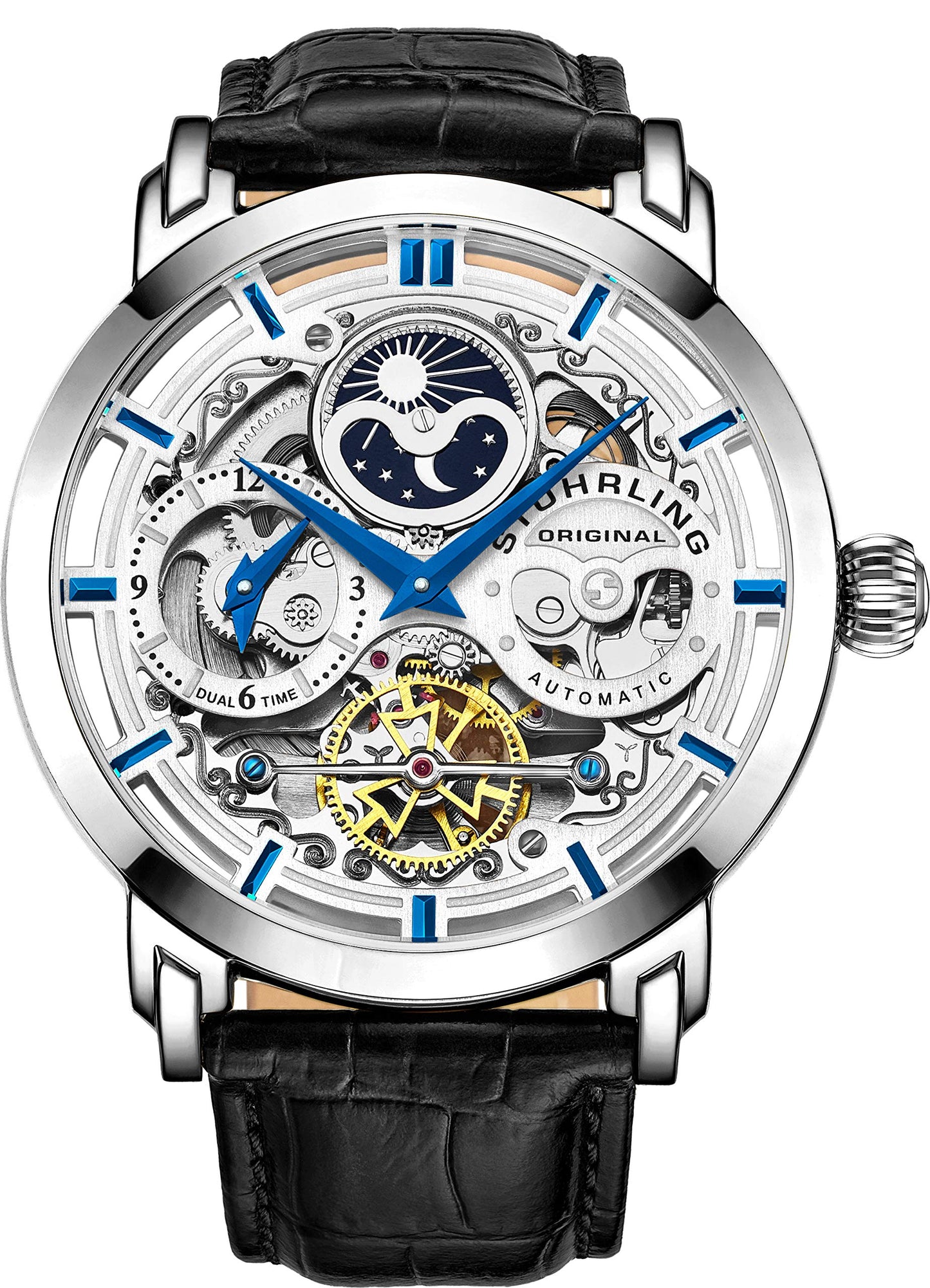 Stuhrling Original Men's Automatic Leather Watch