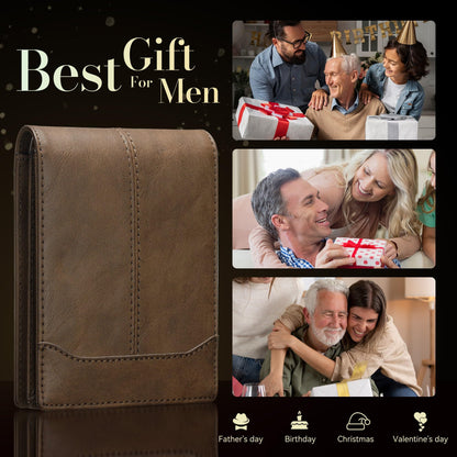 Furid Slim RFID Leather Card Wallet for Men