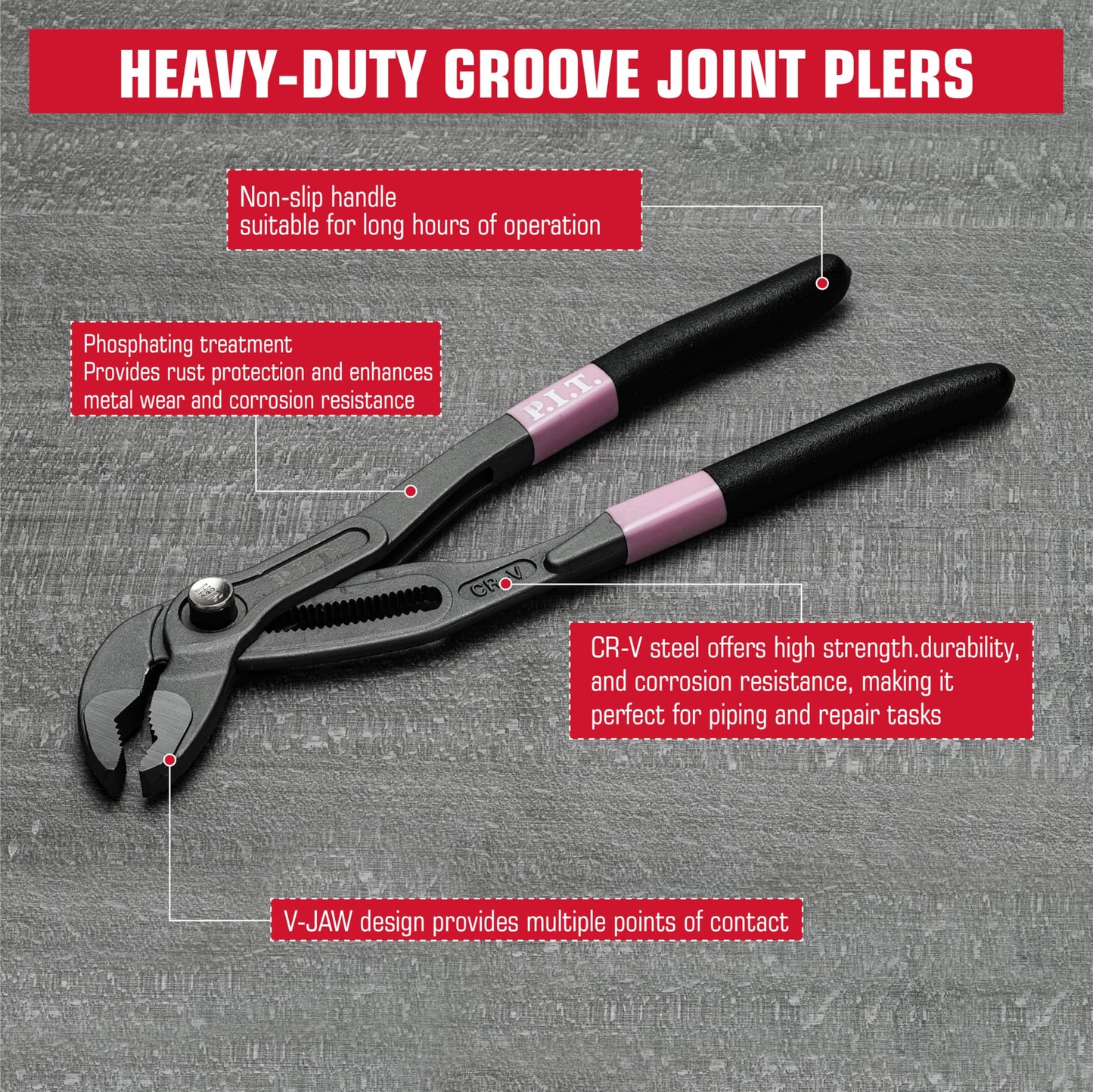 10" Adjustable Groove Joint Pliers for Repairs