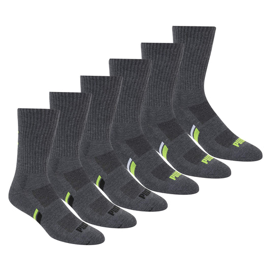6 Pack PUMA Men's Athletic Crew Socks