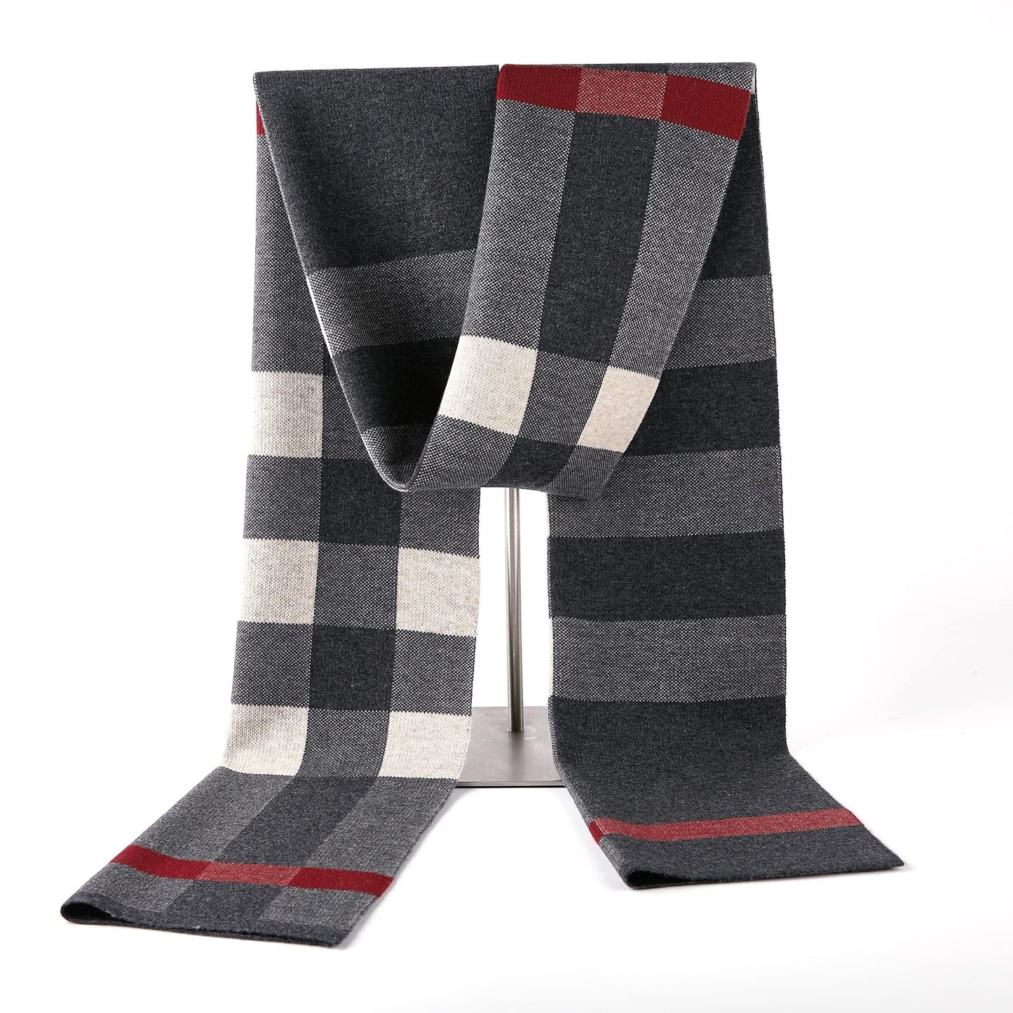 Men's Winter Cashmere Wool Scarf - Warm & Soft