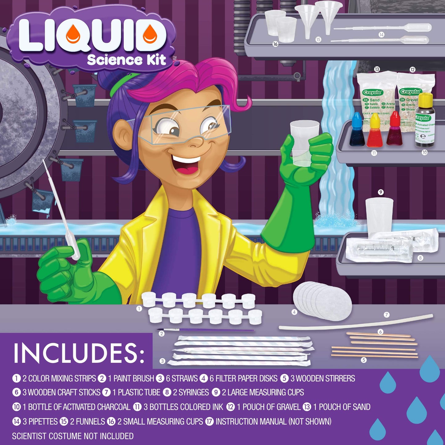 Crayola Liquid Science Kit for Kids' Experiments