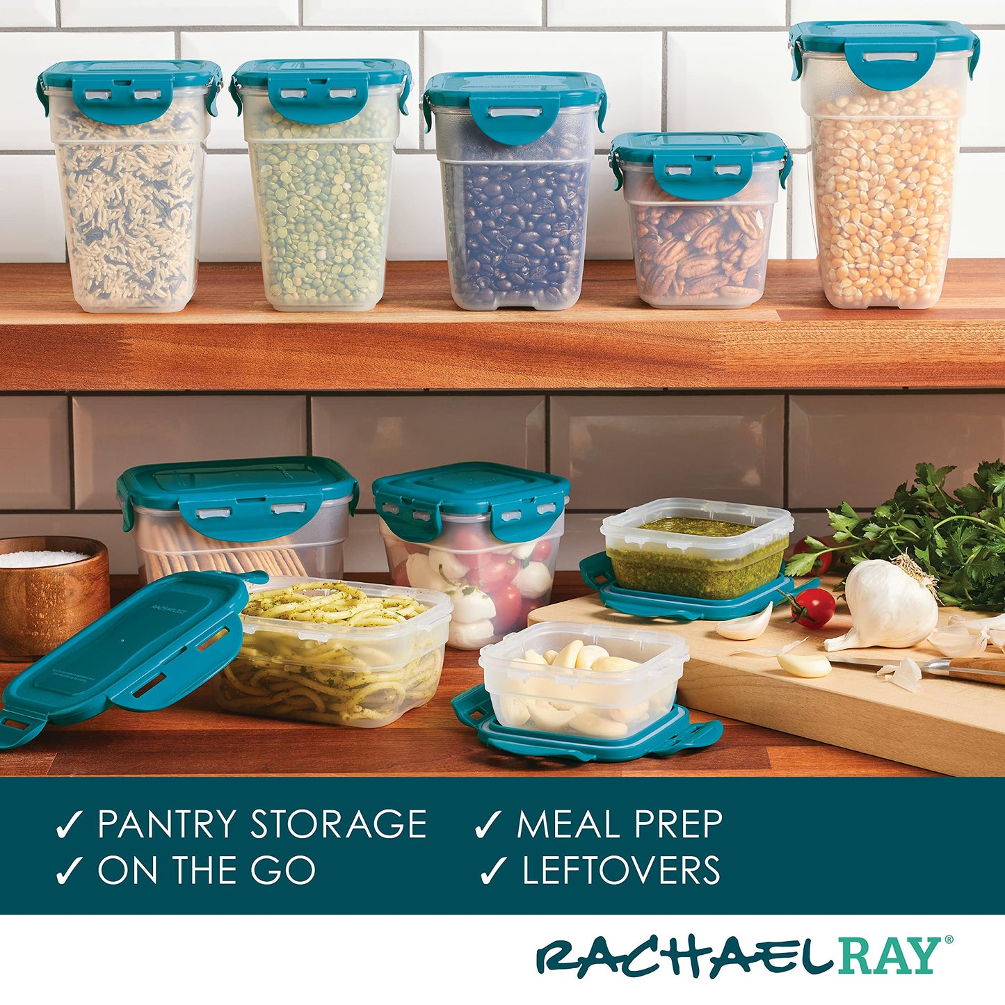 Rachael Ray 20-Piece Leak-Proof Food Storage Set