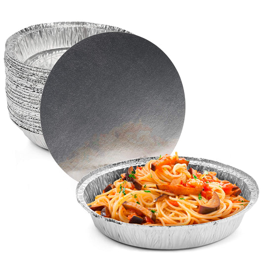 40 Pack MATANA Aluminum Pans with Lid