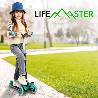 Kids 3-Wheel Kick Scooter with LED Lights