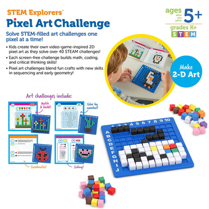 Learning Resources STEM Pixel Art Challenge for Kids