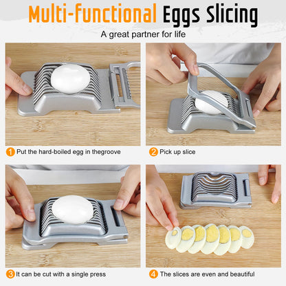 Egg Slicer for Hard Boiled Eggs, Yuzxaun