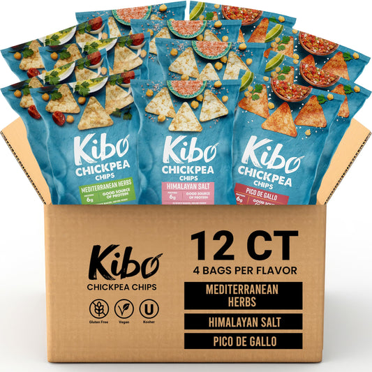 Kibo Chickpea Chips Variety Pack - Vegan & Gluten-Free