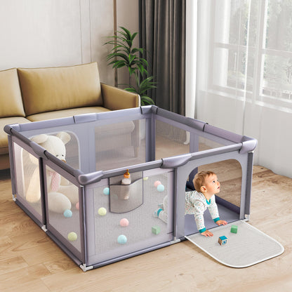 Baby Playpen 50x50 Inch Soft Mesh Fence