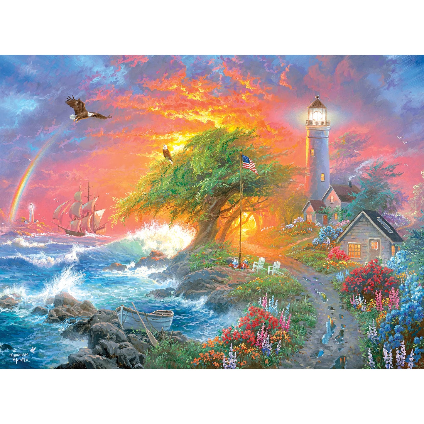 RoseArt Coastal Light 1000 Piece Jigsaw Puzzle