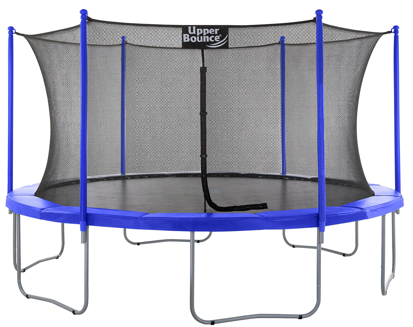 Machrus Upper Bounce Trampoline 7.5FT 9FT 10FT 12FT 14FT 15FT 16FT, Recreational Trampolines with Enclosure- ASTM Approved- Outdoor Trampoline for Kids and Adults with Safety Net and Spring Padding