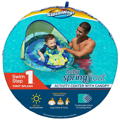 SwimWays Baby Spring Float with Canopy & UPF