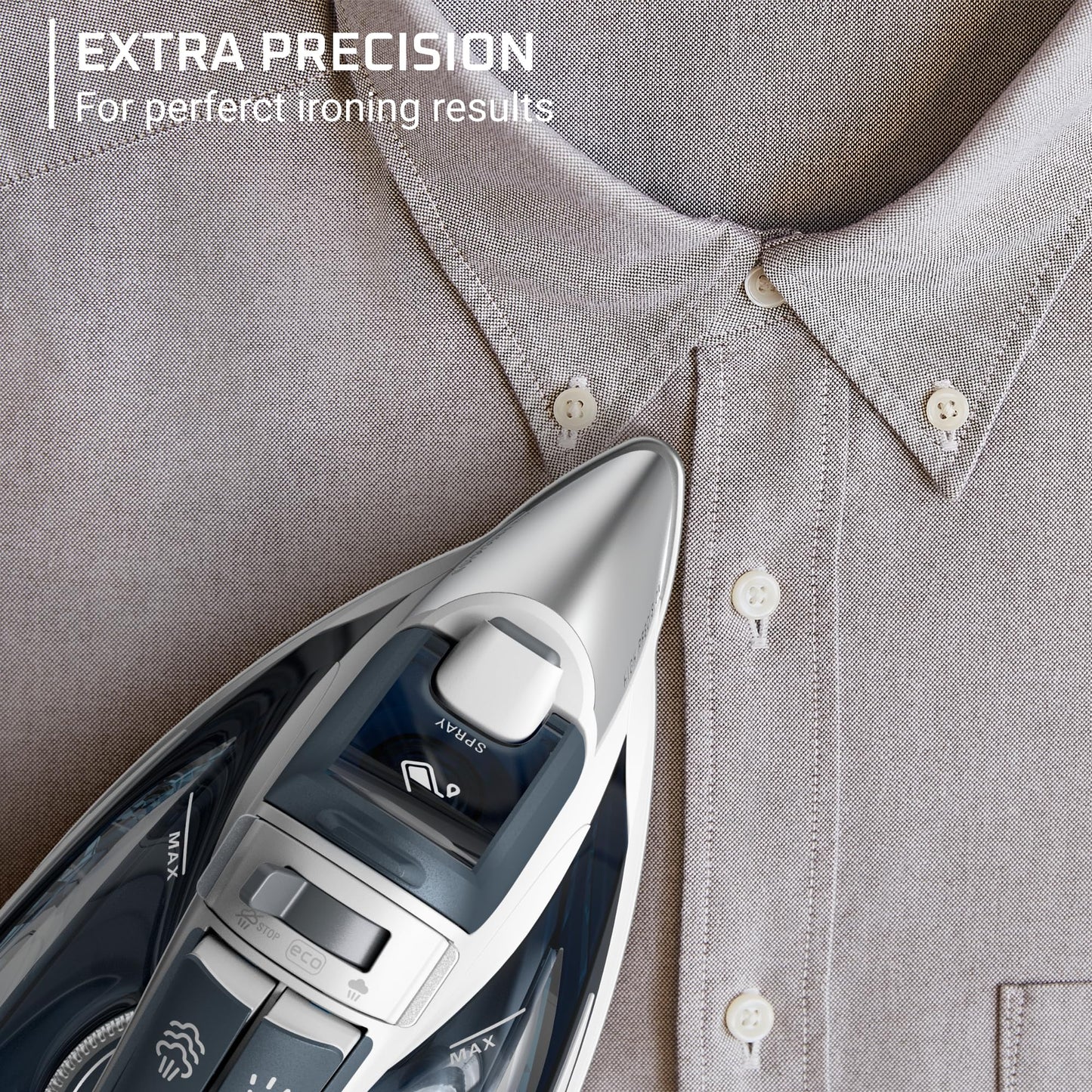 Rowenta Powerful Steam Iron with Stainless Steel Soleplate