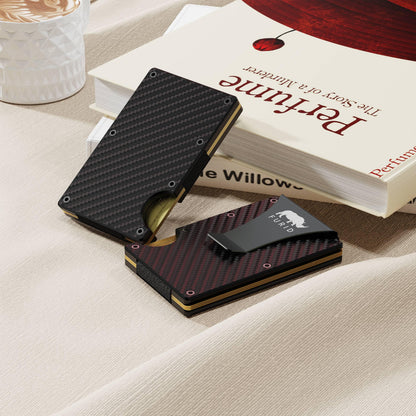Small Wallet Women Card Holder: Thin Slim Wallet for Women - Minimalist Credit Card Wallet - RFID Metal Wallet