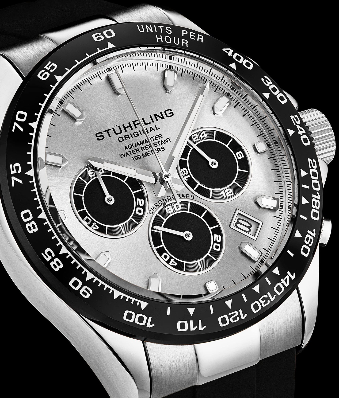 Stuhrling Aquamaster Quartz Chronograph Watch 42mm