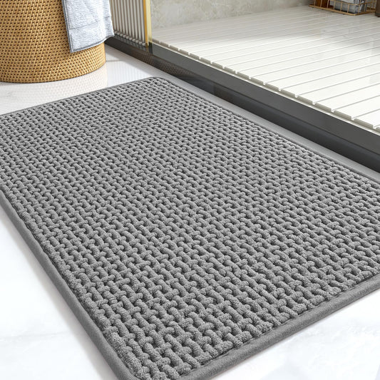 Chenille Bath Mat Non Slip Quick Dry 17"x24"