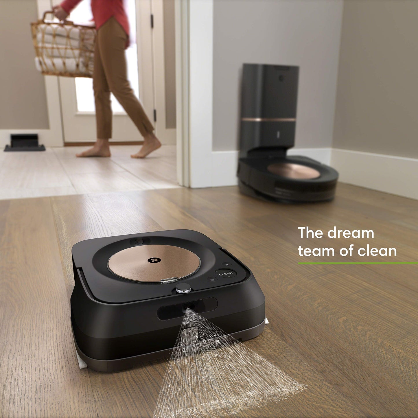 iRobot Roomba s9+ (9550) Robot Vacuum & Braava Jet m6 (6112) Robot Mop Bundle - Wi-Fi Connected, Smart Mapping, Powerful Suction, Precision Jet Spray, Corners & Edges, Ideal for Multiple Rooms