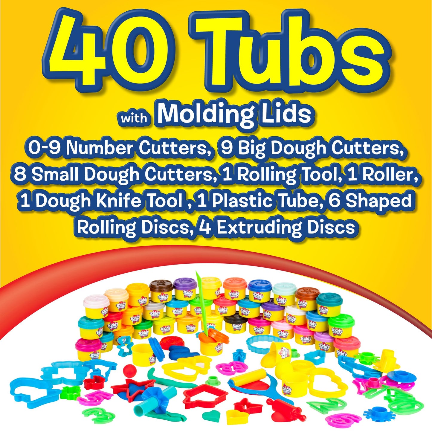 Kiddy Dough 40-Pack Birthday Party Favor Set