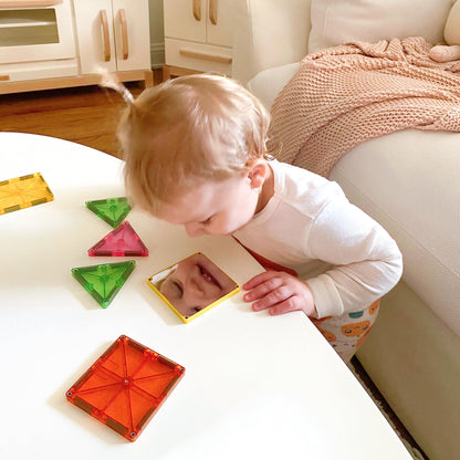 MAGNA-TILES 15-Piece Magnetic Building Set with Mirrors