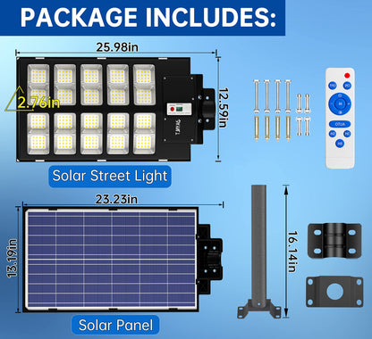 JAYNLT Solar Street Lights with Motion Sensor