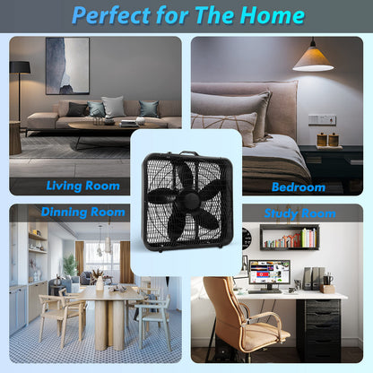 Comfort Zone 20-Inch 3-Speed Box Fan