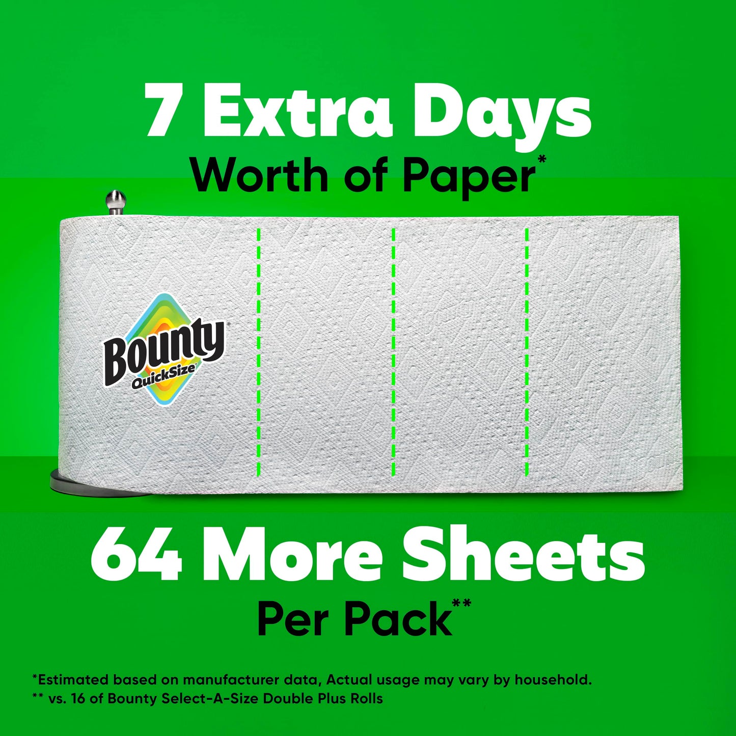16 Family Rolls Bounty Paper Towels