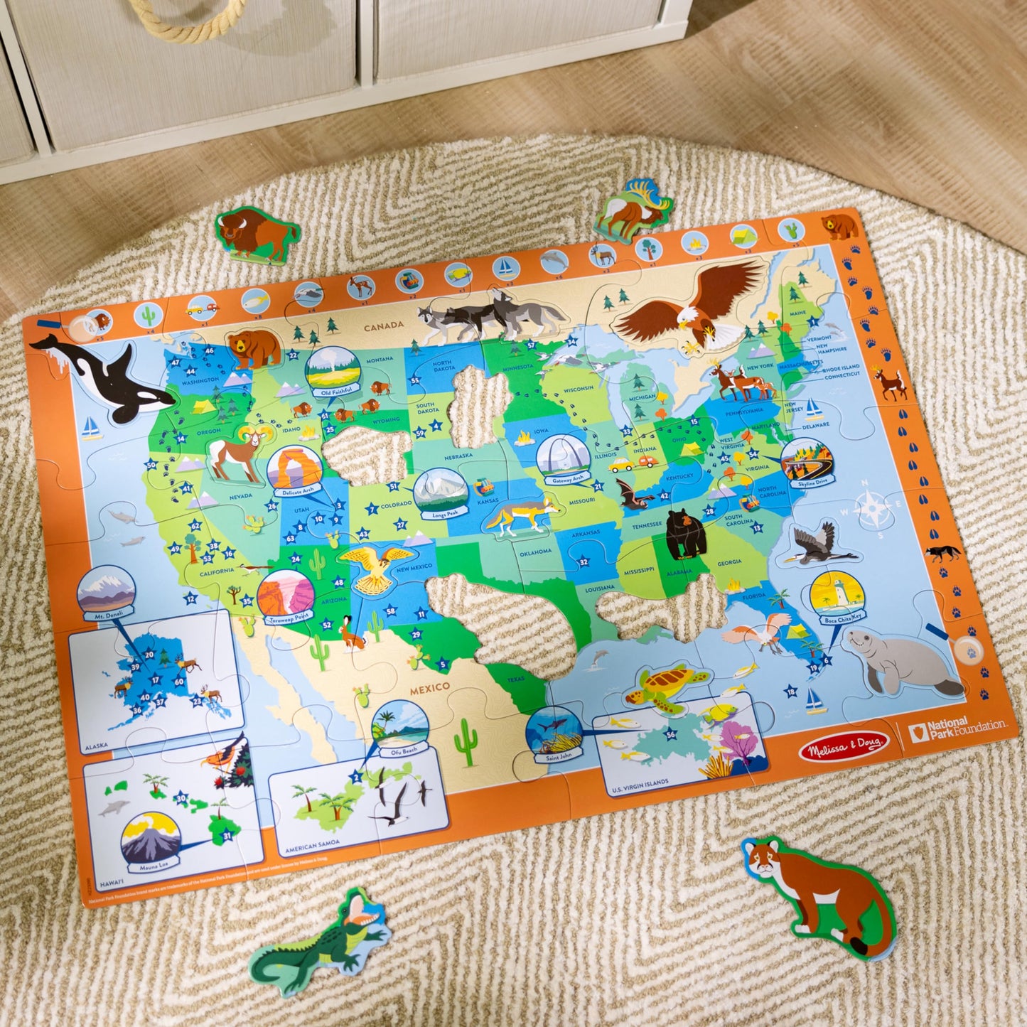 Melissa & Doug National Parks Floor Puzzle - 45 Pieces