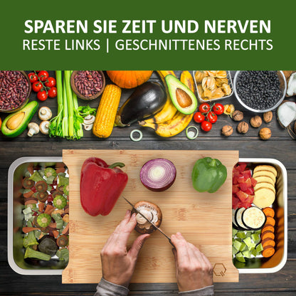 Liebspecht Bamboo Cutting Board Set with Bowls