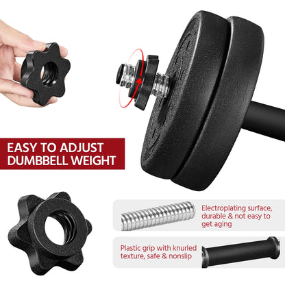 44 LB Adjustable Dumbbell Weight Set