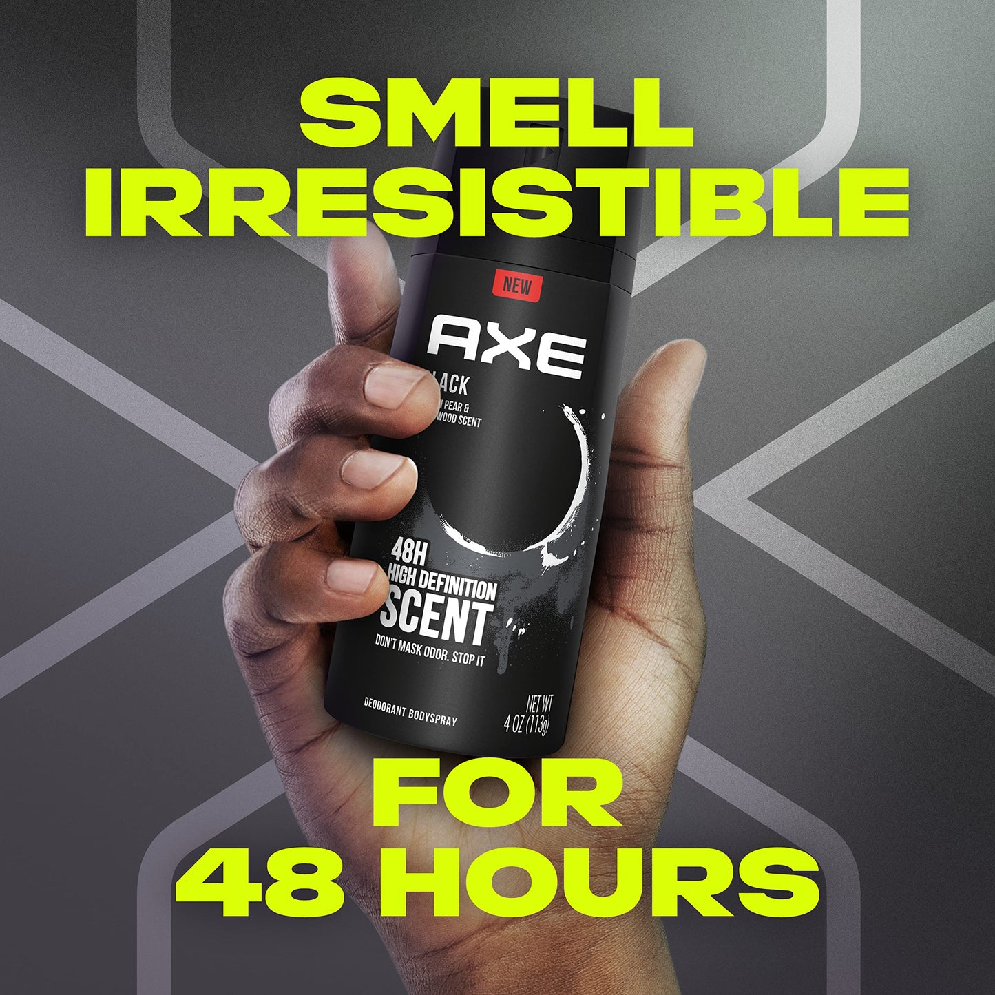 4 Pack AXE Body Spray Deodorant for Men