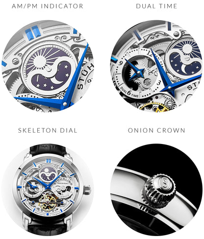 Stuhrling Original Men's Automatic Leather Watch