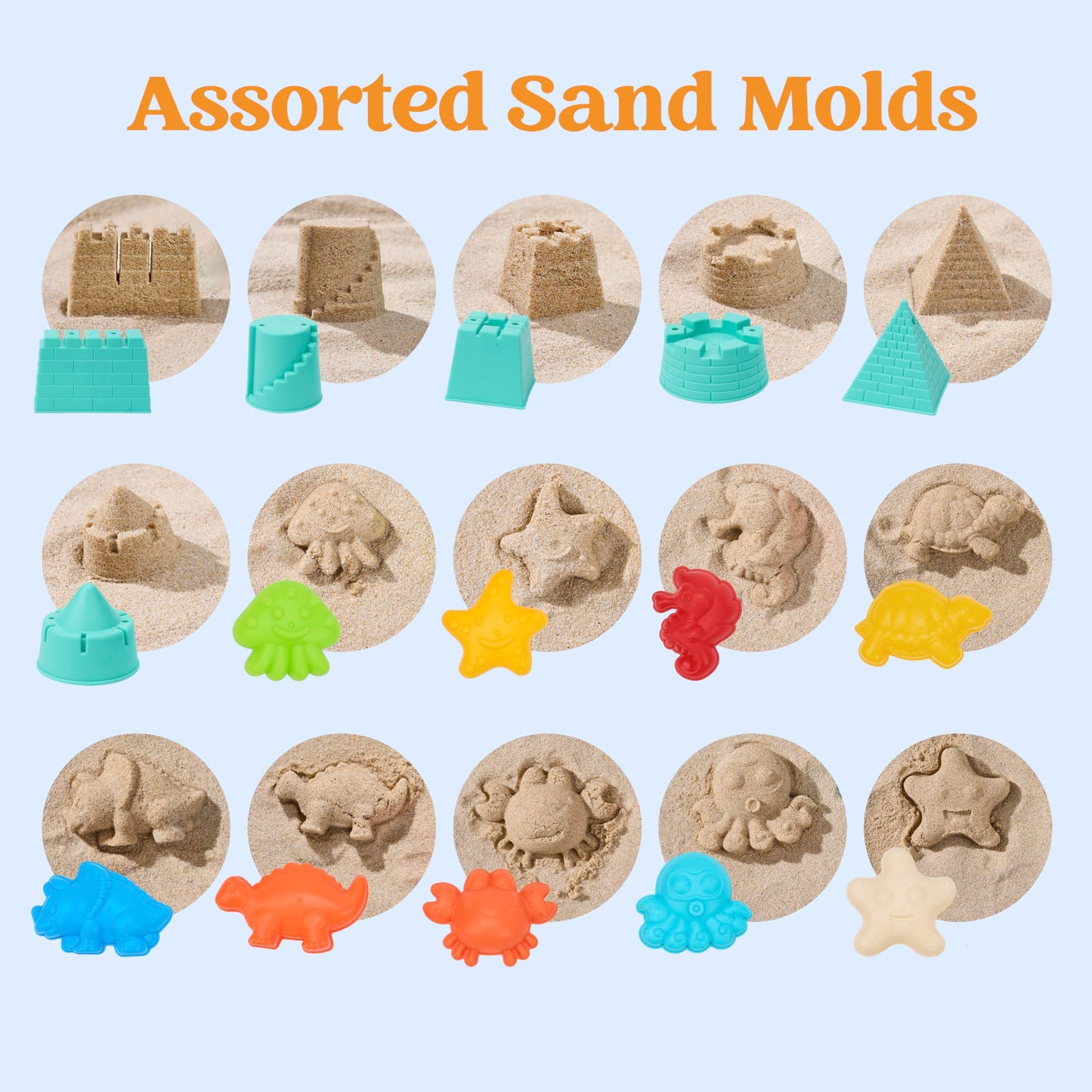 Beach Sand Toys Set with Dump Truck and Molds