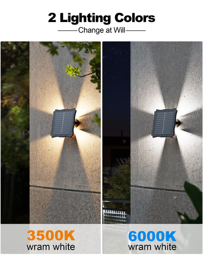 4 Pack Solar Wall Lights Outdoor IP65