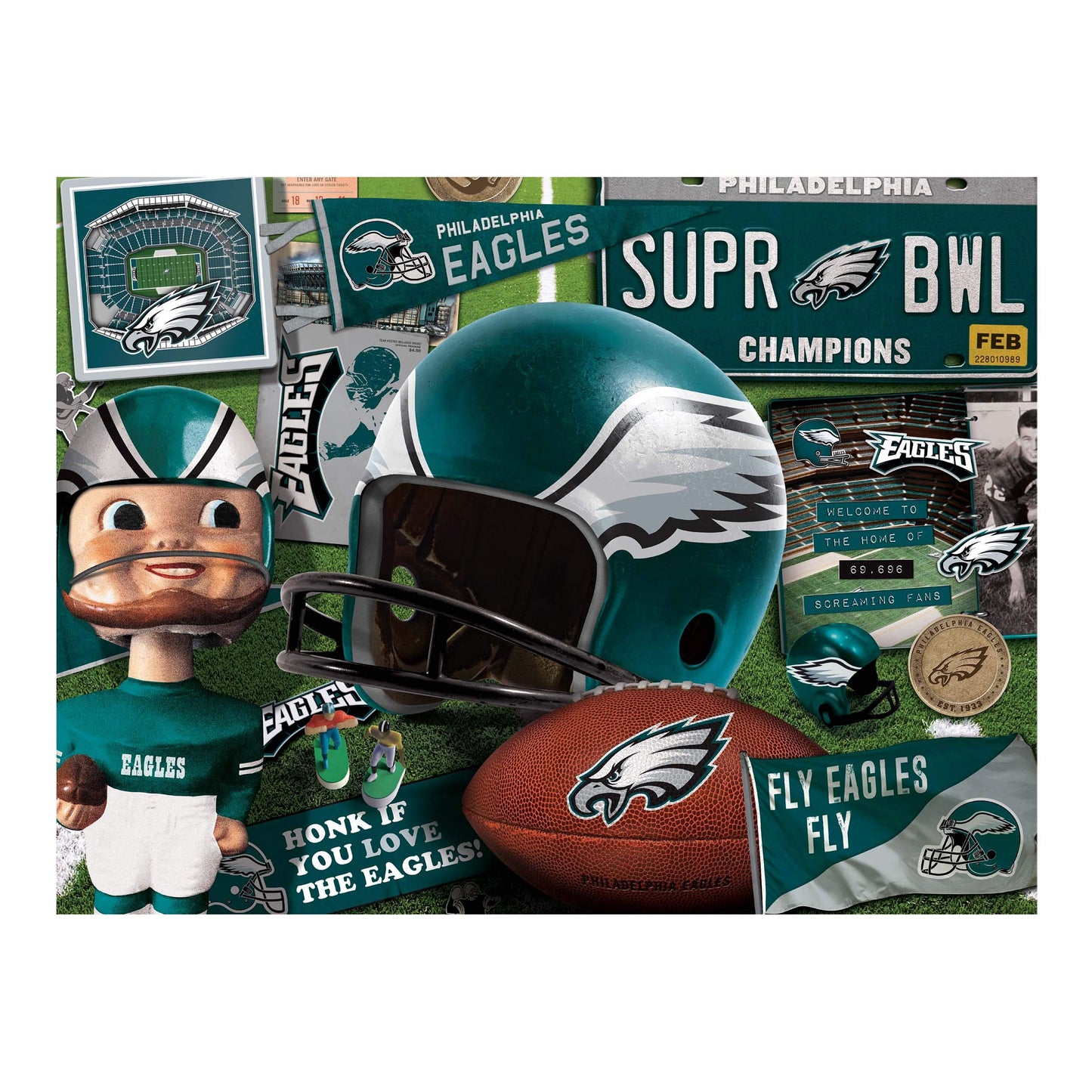 YouTheFan Philadelphia Eagles 500-Piece Puzzle