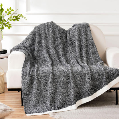 Super Soft Knitted Throw Blanket for All Seasons