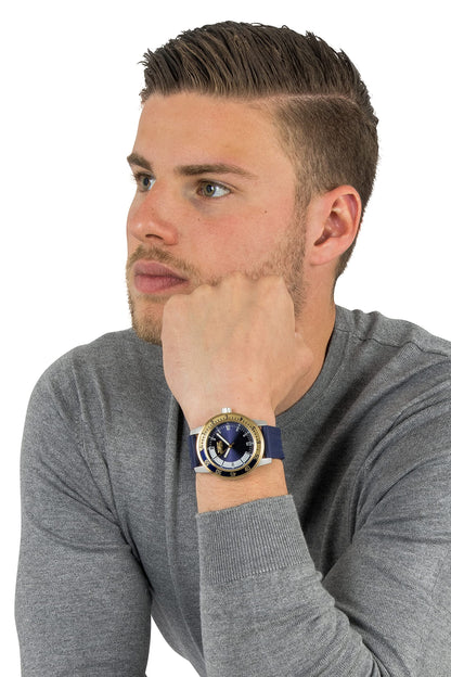 Invicta Men's Blue Dial Polyurethane Watch