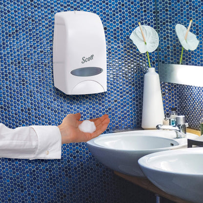 Scott® Essential™ High Capacity Manual Skin Care Dispenser (92144), White, 1.0 L capacity, 4.85" x 8.36" x 5.43" (Qty 1)