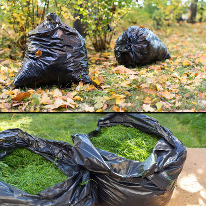 Ultrasac - Lawn, Leaf, Yard Cleanup Bags, 39 Gallon, 1.5 Mil, 33"x43", Black, 100 Count/w Ties