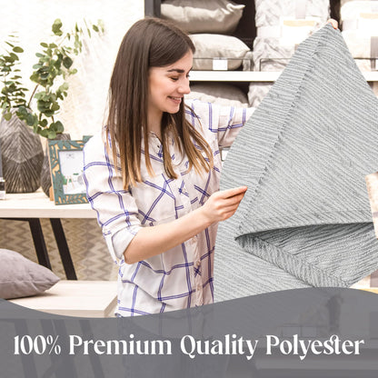 Majestic Giftware Silver Print Tablecloth for Dining